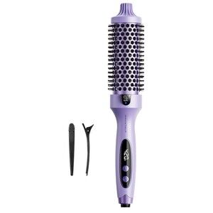 Wavytalk Heated Round Brush Thermal 1.5 Inch Purple Ionic Curl Smooth NIB